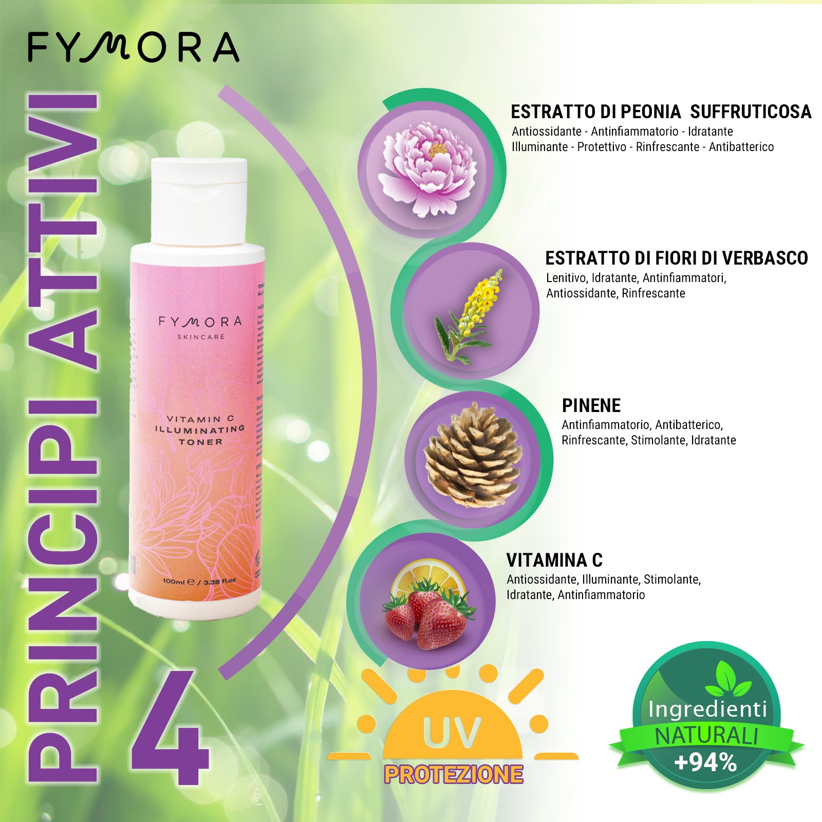 Tonico illuminante alla vitamina C