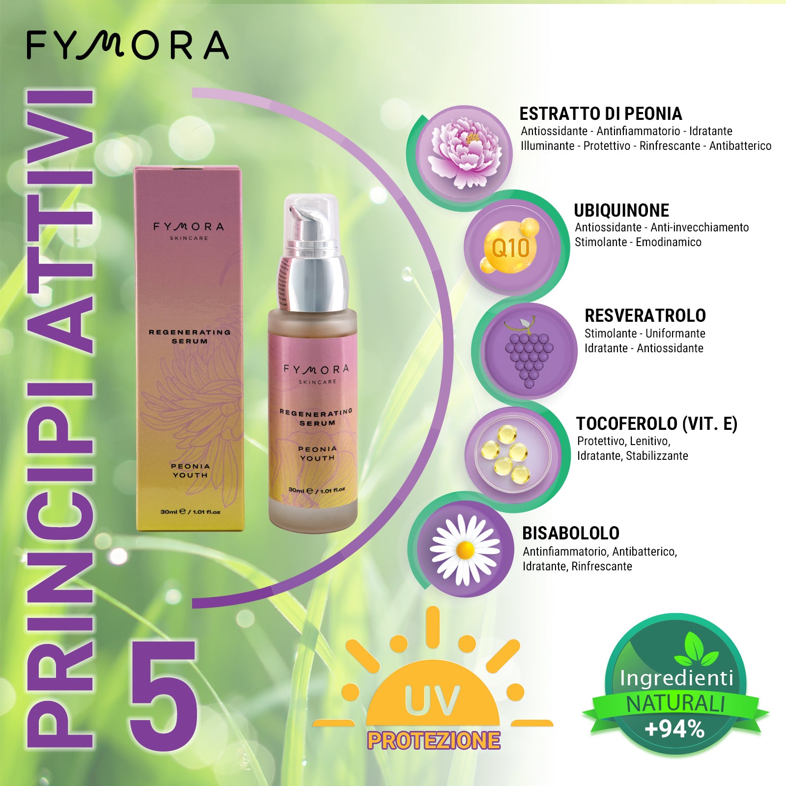 Siero rigenerante Peonia Youth