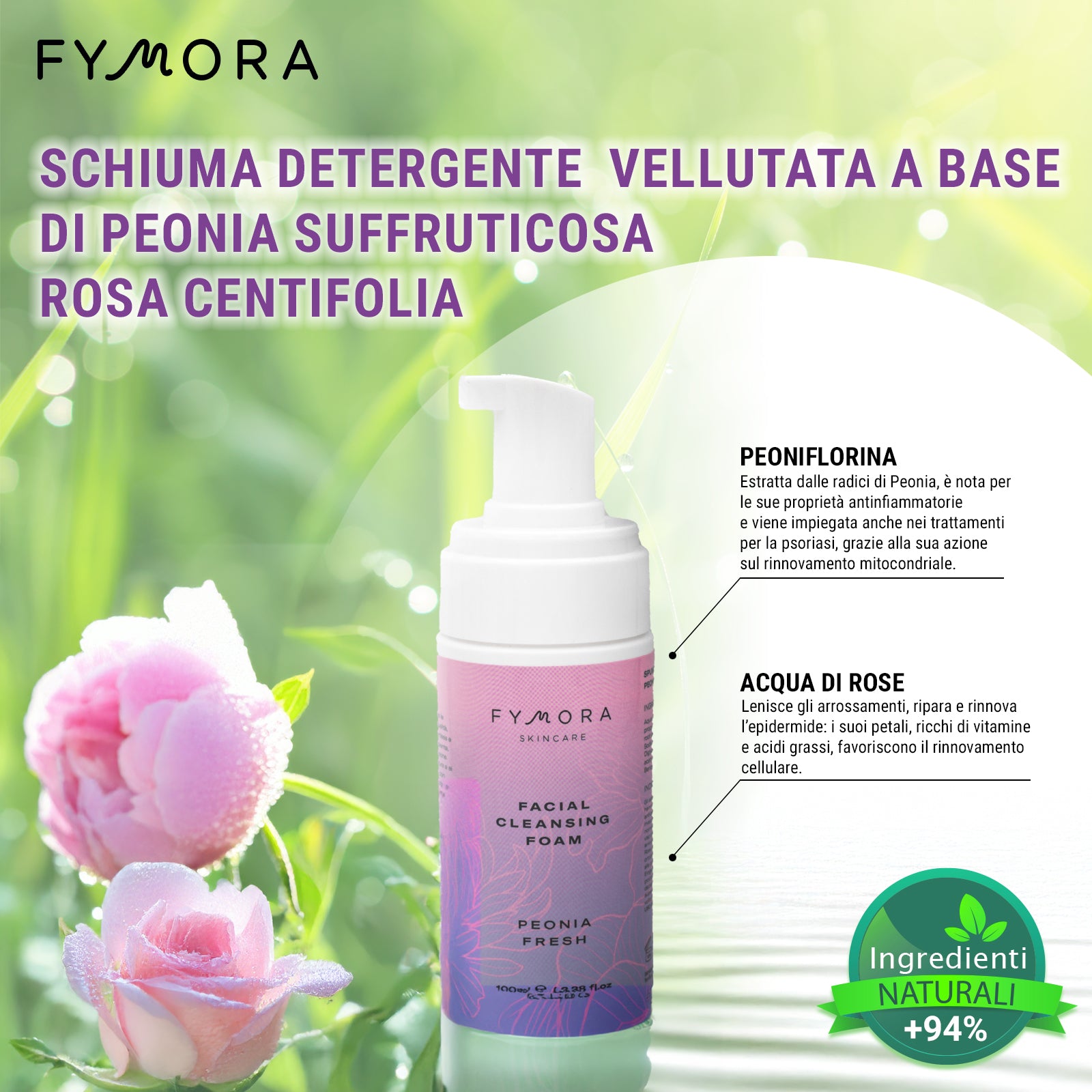 Mousse Detergente Peonia Fresh