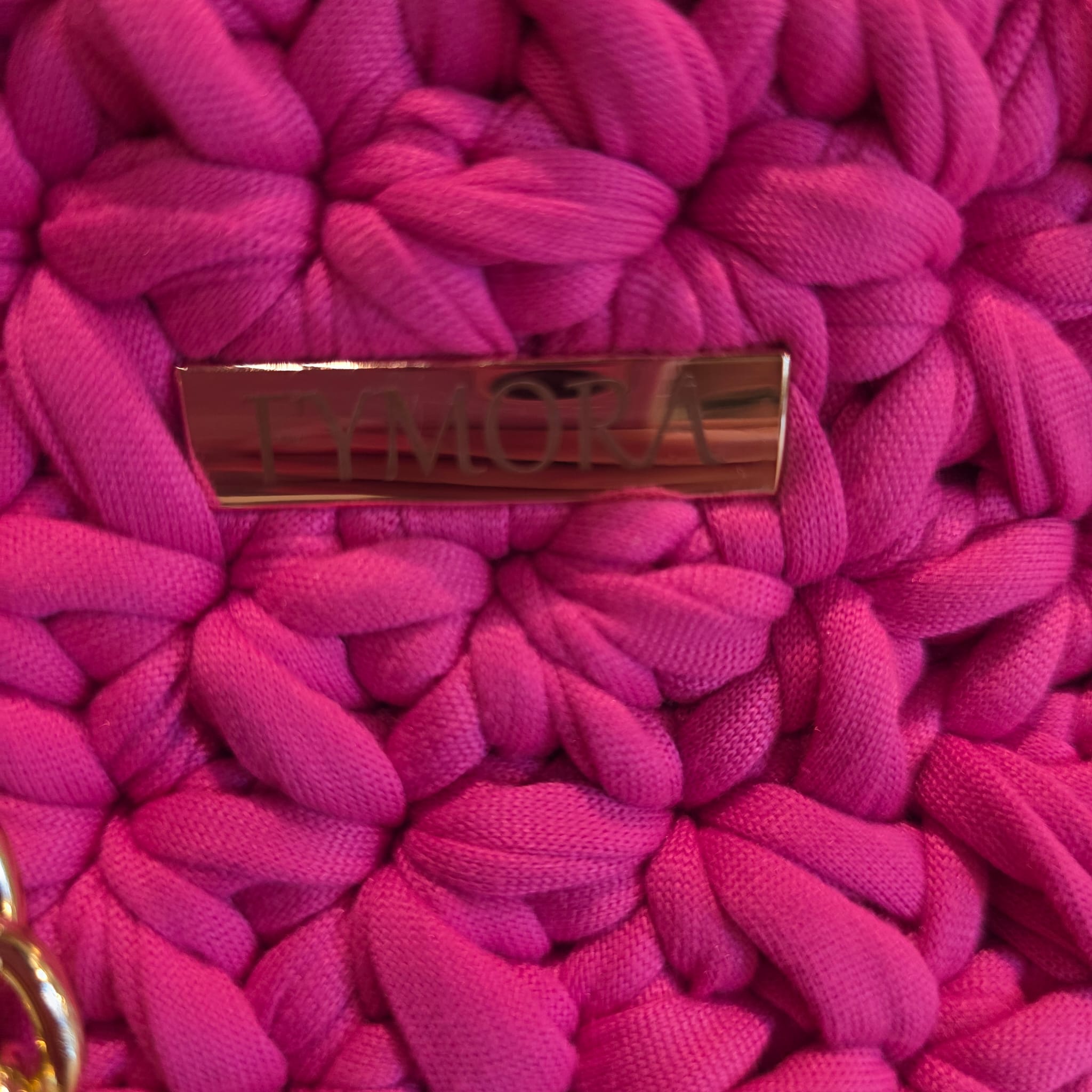 Borsa a Tracolla "Fymora" in Fettuccia – Rosa Magenta